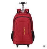 Travel Luggage Trolley Backpacks On Wheels Men Business Travel Trolley Bags Oxford Rolling