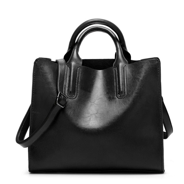 Diinovivo Women Leather Bags Famous Brands Handbag Casual Female Bag Trunk Tote Ladies Shoulder Bag