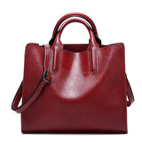 Diinovivo Women Leather Bags Famous Brands Handbag Casual Female Bag Trunk Tote Ladies Shoulder Bag