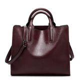 Diinovivo Women Leather Bags Famous Brands Handbag Casual Female Bag Trunk Tote Ladies Shoulder Bag