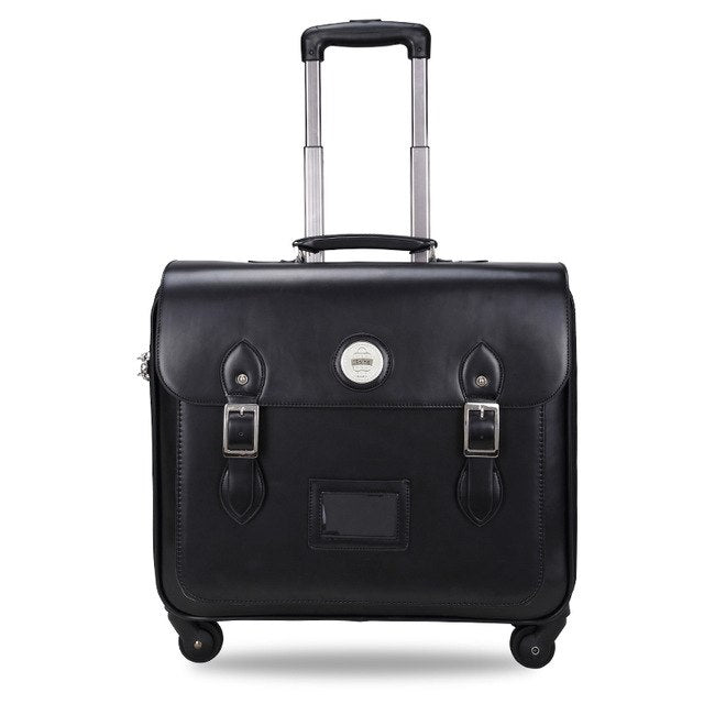 Drag Boxes Vintage Travel Bag Trolley Luggage Pu Pull Box Female Wear-Resistant Luggage Password