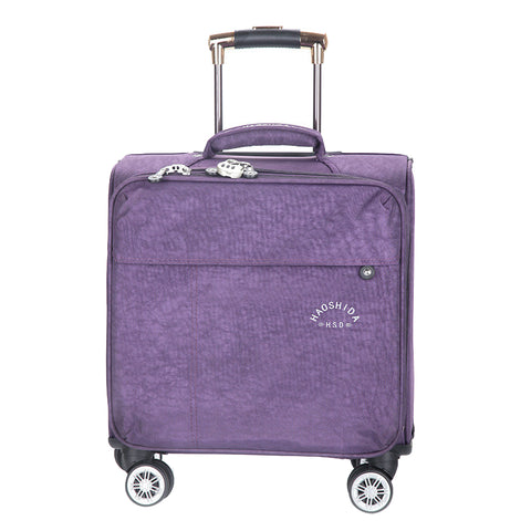 16 Inch Waterproof Oxford Suitcase Trolley Luggage Business Trolley Case Men'S Suitcase Women