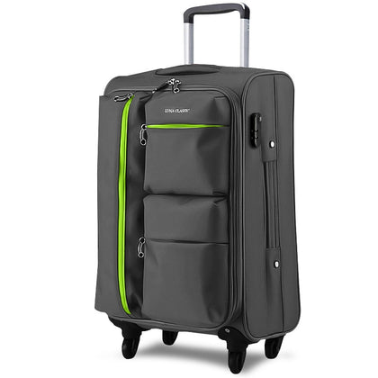 Universal Wheels Trolley Luggage Travel Bag Code Case Soft Box Luggage Bag 20 24 26 28