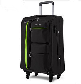 Universal Wheels Trolley Luggage Travel Bag Code Case Soft Box Luggage Bag 20 24 26 28