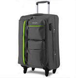 Universal Wheels Trolley Luggage Travel Bag Code Case Soft Box Luggage Bag 20 24 26 28
