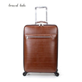 Travel Tale Concise And High-End Business Pu 16/20/22/24 Inch Size Rolling Luggage Spinner Brand