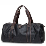 Leather Handbag Men Travel Bag Carry On Luggage Bags Men Duffel Bags Women Tote Portable Weekend