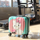 Wholesale!18Inches Lovely Cartoon Abs Hardside Trolley Luggage Bag On Universal Wheels,Children