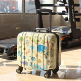 Wholesale!18Inches Lovely Cartoon Abs Hardside Trolley Luggage Bag On Universal Wheels,Children