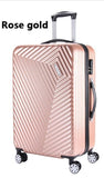 Letrend Women Korea Rolling Luggage Spinner Password Trolley Suitcase Wheels 20 Inch Carry On