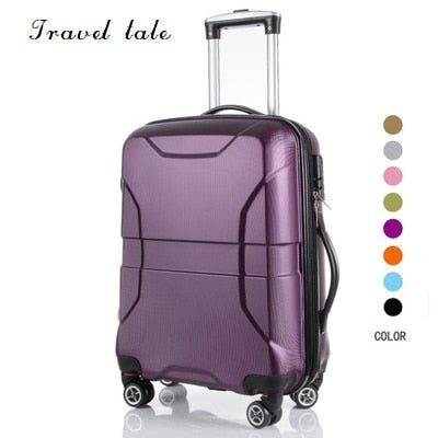 Travel Tale Simple Style Light Easy To Pull Pc Rolling Luggage Spinner Brand Travel Suitcase