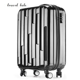 Travel Tale New High Quality 20/24/28 Inches Abs+Pc Rolling Luggage Fashion Customs Lock Spinner