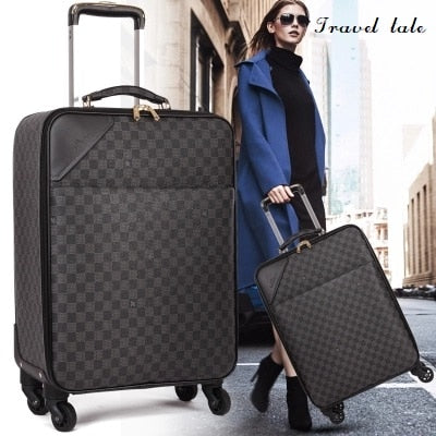 Travel Tale Classic High Quality 16/18/20/22/24 Inch Pvc Durable Rolling Luggage Spinner Brand