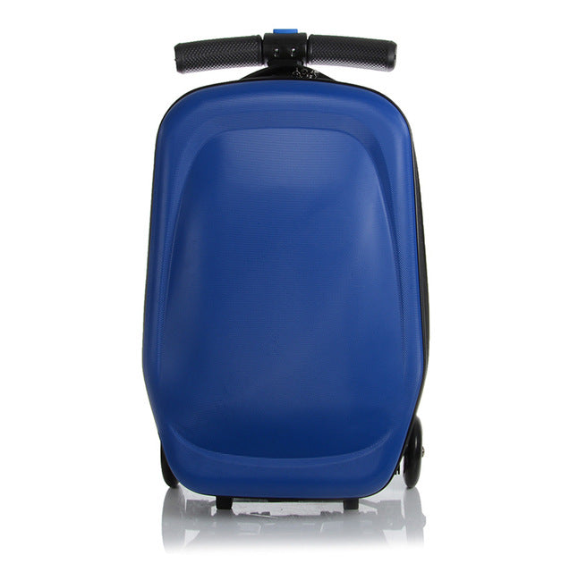 Letrend Fashion Skateboard Rolling Luggage Spinner Suitcases Wheels Men Business Trolley 20 Inch