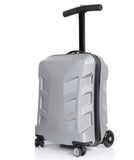 Letrend Creative Scooter Rolling Luggage Spinner Trolley Suitcases Wheels Men Business Carry On