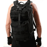 Snny Men 600D Nylon Backpack Traval Backpack Trekking Travelling Bag 45*26*30 Cm (Black)