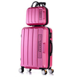 Wholesale!14 20Inches Abs Hardside Case Travel Luggage Sets On Universal Wheels,Male And Female