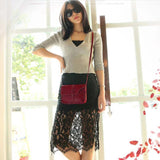 Vintage Purse Bag Leather Cross Body Shoulder Messenger Bag