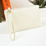 Women Crocodile Leather Clutch Handbag Bag Coin Purse