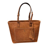 Women'S Leather Tassels Handbag Shoulder Messenger Bag Ladies Satchel Tote Bags