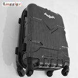 Batman Luggage Bag ,Rolling Wheels Suitcase With Lock, Men'S High-Capacity Plastic Hardshell Travel