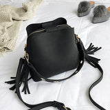 Marfuny Brand Tassel Shoulder Bag Female Vintage Crossbody Bags For Women 2018 Bucket Bag
