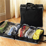 6 Slots Portable Shoes Travel Storage Bag Zipper Dustproof Shoes Organizer Tote Pouch Outdoor