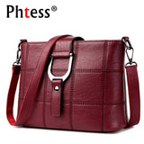 Phtess Luxury Plaid Handbags Women Bags Designer Brand Female Crossbody Shoulder Bags For Women