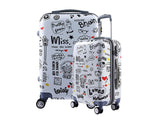 Cartoon Travel Rolling Luggage Spinner Wheels Kids Suitcase Carry On 20" 24" Inch Business Airplane