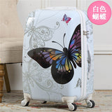 Cartoon Travel Rolling Luggage Spinner Wheels Kids Suitcase Carry On 20" 24" Inch Business Airplane