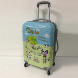Cartoon Travel Rolling Luggage Spinner Wheels Kids Suitcase Carry On 20" 24" Inch Business Airplane