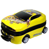 Travel Tale 100% Pc 18 Inch Rolling Luggage Spinner Easily Cartoon Car Luggage Can Sit Suitable For