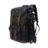 Bagsmart Canvas & Leather Retro Camera Bag National Geographic Ng5070 Camera Backpack Black
