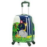 Letrend Cute Animals Rolling Luggage Set Spinner Kids Children Cartton School Backpack Trolley