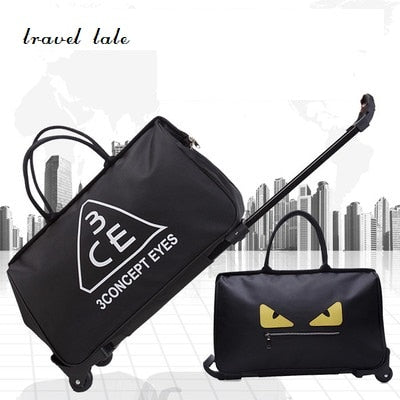 Travel Tale Waterproof Durable Nylon Contracted Rolling Luggage Spinner Brand Travel Suitcase
