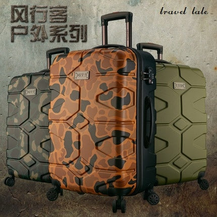 Personality Wear-Resisting  Ilitary Style 20/24/28 Inch Abs High Quality Rolling Luggage Spinner
