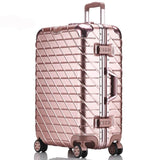 20 24 26 29 Inches Trolley Suitcase Aluminum Rolling Luggage With Tsa Lock Large Capacity Mala De