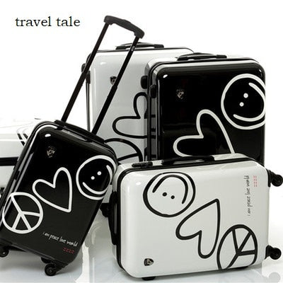 Love  Travel Tale High Quality Super Love 20/24 Inches Pc Rolling Luggage Spinner Travel Suitcase