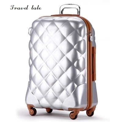 Travel Tale Fashion 3D Grid 20/24/28 Inch Size Pc Rolling Luggage Spinner Brand Travel Suitcase