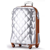 Travel Tale Fashion 3D Grid 20/24/28 Inch Size Pc Rolling Luggage Spinner Brand Travel Suitcase