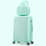 Wholesale!14 22Inches Pink Abs+Pc Hardside Travel Luggage Bags Set On Universal Wheels Fpr