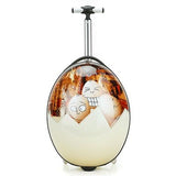 Lovely, Cartoon 3D Egg Abs+Pc 16 Inch Size Rolling Luggage Spinner Children'S Travel Suitcase