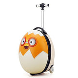 Lovely, Cartoon 3D Egg Abs+Pc 16 Inch Size Rolling Luggage Spinner Children'S Travel Suitcase