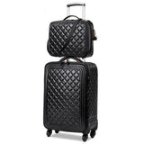 Travel Tale High Quality Fashion 16/20/24 Size 100%Pu Rolling Luggage Spinner Brand Travel Suitcase