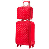 Travel Tale High Quality Fashion 16/20/24 Size 100%Pu Rolling Luggage Spinner Brand Travel Suitcase