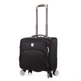Male Universal Wheels Trolley Luggage 18 Business Casual Oxford Fabric Travel Bag Women'S Fashion