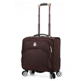 Male Universal Wheels Trolley Luggage 18 Business Casual Oxford Fabric Travel Bag Women'S Fashion