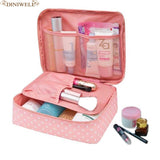 Dinmiwellwomen Makeup Bag Cosmetic Bag Case Make Up Organizer Toiletry Storage  Rushed Floral Nylon