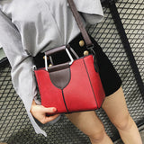 Women'S Fashion Solid Color Leather Shoulder Bags With Corssbody Bag&Handbag