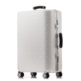 Letrend Business Aluminium Frame Rolling Luggage Spinner Suitcases Wheels Password Trolley 20